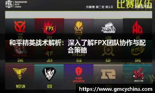 和平精英战术解析：深入了解FPX团队协作与配合策略