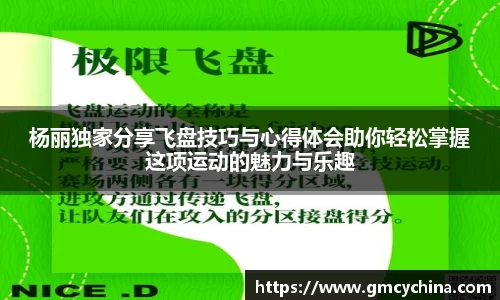 杨丽独家分享飞盘技巧与心得体会助你轻松掌握这项运动的魅力与乐趣